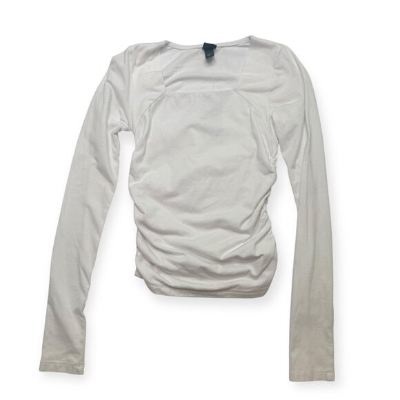 NWT Wild Fable White‎ Long Sleeve Cinched Top Size XXS - Picture 1 of 9